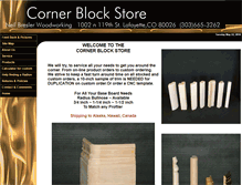 Tablet Screenshot of cornerblockstore.com